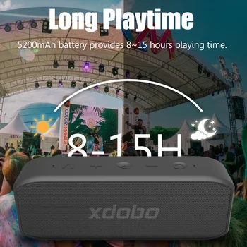 XDOBO Krilo 2020 20W Prenosni Brezžični Bluetooth, Združljivega Zvočnika BT5.0 IPX7 Nepremočljiva Zvok Polje TWS Audio Player Boombox