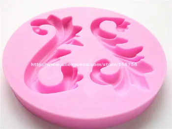 Novo! Brezplačna Dostava Cvet Oblikovan Silikonsko Plesni Torto Dekoracijo Fondat Torto 3D Hrane Silikona Plesni 186