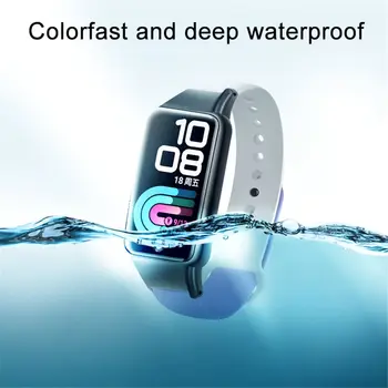 Silikonski Manšeta Zapestnica Šport Zamenjava Za Huawei Honor Band 6 Dvojno Barvo Watch Trak Dodatki