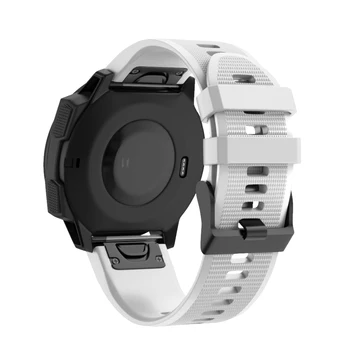 Šport Silikonski Watchband Wriststrap za Garmin Fenix 6X 6 6S Pro 5X 5 5S Plus 3 HR 20 22 mm Enostavno Fit Hitro Sprostitev wirstband 26 mm