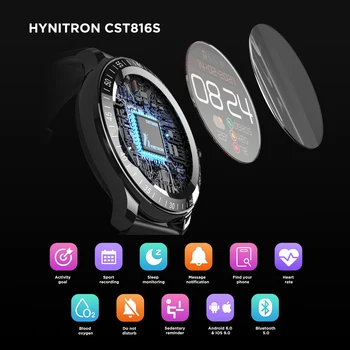 Zeeker W1 Watch Nove Globalne Smartwatch Zaslon na Dotik Šport Fitnes Moških Krasijo IP68 Vodotesen Pametno gledati Za Android ios Telefon
