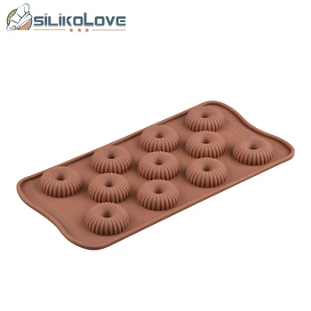 SILIKOLOVE 3D Mini Spiralno Obliko Čokolade Plesni Silikonski Krof Mousse Torta Plesni Sladica Peko Plesni Bakeware Pecivo Plesni