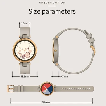 2021 NOVO Lady je Pametno Gledati IP68 Vodotesen Ure Ženske Smartwatch Srčnega utripa Za Android Xiaomi Samsung iPhone