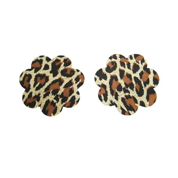Brezplačna dostava za 50 parov (100 kozarcev) / Leopard Prsi Cvetnih listov Pasties Nastavek Pokrov z mehko Seksi izkušnje-5 oblika