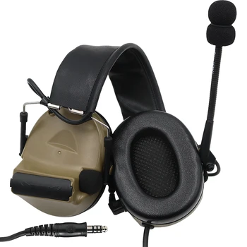 Taktično Slušalke COMTAC II airsoft slušalke Zmanjšanje Hrupa Streljanje, Lov Slušalke+Taktično U94 PG + Taktično LOKA Železniškega Adapter