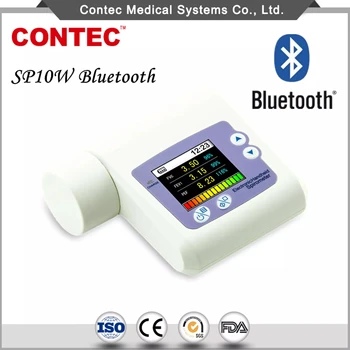 Bluetooth SP10W Digitalni Spirometer Pljučna Funkcija Dihanje, Dihalne Diagnozo Monitor s 10PCS Ustnik RAČUNALNIŠKE Programske opreme