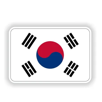 YJZT ZA 11,6 CM*7,6 CM Južna Koreja Zastava Avto Nalepke Avto Okna PVC Telo Nalepko 6-1753