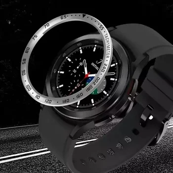 Iz nerjavečega Jekla Obsega Zaščitni Obroč Za Samsung Galaxy Watch 4 Classic 42mm 46mm Pametno Gledati Plošče Tesnilo Pokrov, Okvir na Watch4