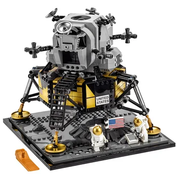 60003 Ustvarjalca Raketa Serija 11 Lunar Lander 37003 Model Gradnik Opeke Ideje Igrače Saturn V 80013 10231 16014