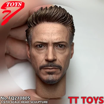 TTTOYS 1/6 Tony Stark MK85 Glavo Skulptura TQ210805 Dolgim Vratom Model Fit za 12