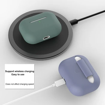 Silikonski Pokrovček Za Apple Airpods Pro Primeru Bluetooth Fundas Airpod 3 Zadevo Zraka Stroki Pro Slušalke Pribor Kožo Z Keychai