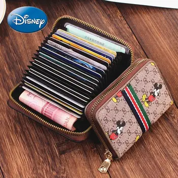 Disney Lady Mickey Mouse Kartico Sim Moda Multi-Card Slot, Velike Zmogljivosti, Mala Kartico Sim Denarnice Mini Denarnice Kovanec Torbici Lady