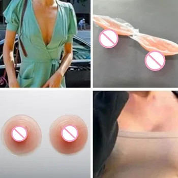 Par 2020 Seksi False Nastavek za Crossdresser Simulacije Prsi Nalepke Ženska Odraslih Mehko Veren Mastectomy Drag Queen Darilo