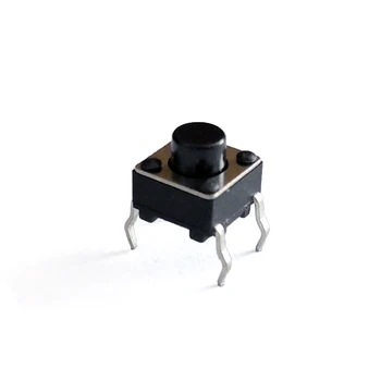 50 kos/veliko 6*6*5.5 mm DIP 4 PIN 12V 0.5 Pritisni Gumb Preklopi Otipljivo Takta Neposredno Plug-Self-Reset Mikro Interruptor