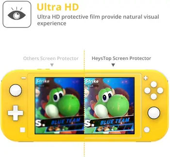 [2 Paket] Screen Protector za Nintendo Stikalo Lite,HEYSTOP Kaljeno Steklo Film z Anti-Scratch za Nintendo Stikalo Lite