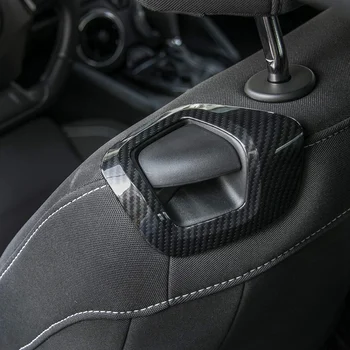 Za Chevrolet Camaro 2017-2020 Ogljikovih Vlaken Sedeža Naslonjalo Ročna Prilagoditev Ročaj Kritje Trim Okvir Avto Dodatki