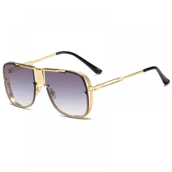 LongKeeper Prevelik Pilotni sončna Očala Ženske Moški Luksuzne blagovne Znamke Design Gradient sončna Očala Kovinski Kul Kvadratnih Vožnje Gafas UV400