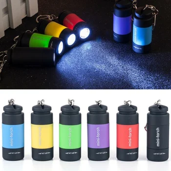 2pcs Multicolor Mini Baklo USB Polnilne Flasshlight Majhen Žep Flash Light Prenosni Ročno Svetilko Nepremočljiva Zunanji Strani Lučka