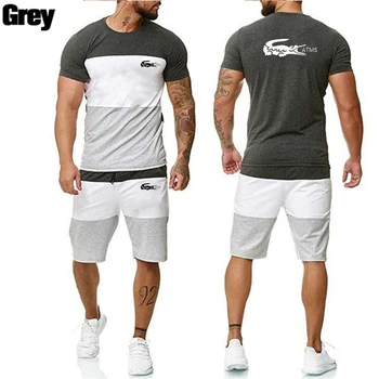 Moška kratka sleeved majica, dihanje T-shirt, majica, dve-delni komplet, hlače + majica s kratkimi rokavi, poletje 2021 NOVA
