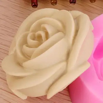 Cvet Cvet Vrtnice oblike Silikona, Fondat Milo 3D Torto Plesni Cupcake Žele Bonboni, Čokoladni Okraski, Peka Orodje Kalupi
