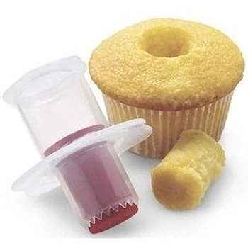1PCS DIY Cupcake Corer Muffin Skodelice Torto Dekoracijo Orodje Luknjo Kopač Polnjena Piškote Naprave Muffin Dekoracijo Peciva Orodja