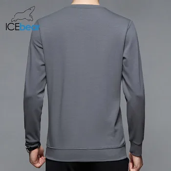 ICEbear 2021 novih moških dolgo sleeved sweatershirts čiste barve puloverji modna moška oblačila 1209