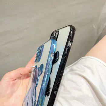 3D Nasilno Nosijo mobilni telefon primeru za iPhone13Promax Apple 7P rubikova Kocka stroji in pregleden telefon kritje