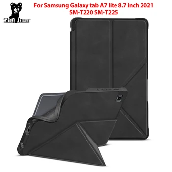 Ohišje za 2021 Samsung Galaxy Tab A7 LITE SM-T220 SM-T225 Origami Stojalo Kritje Primera + Zaščitna folija + Pisalo