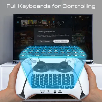 Za PS5 Krmilnik Brezžično Tipkovnico, Vgrajen Zvočnik za Playstation 5 Gamepad Bluetooth Fingerboard Ergonomska Oblika