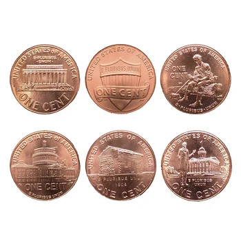 Združene države amerike 1 Cent 6 kosov Kovancev, Nastavite Ameriki Novo Izvirno Kovanec je Unc Pristnih Eurokovancev Spomin na Rojstvo Predsednik