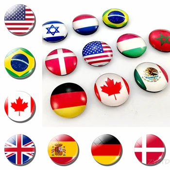 Svet Zastav Hladilnik Magnet Nacionalno Zastavo, Hladilnik Magneti Amerika ZDA ZDA Kanada, Anglija, Španija Brazilija, Rusija, Finska Držav