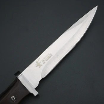 Zunanji nož divje preživetje naravnost nož visoke kakovosti lovski nož fiksno rezilo kratek nož za kampiranje EOS orodje nož
