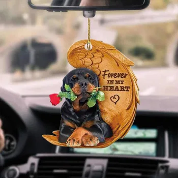 6 Slogov Smešno Lepe Pet Dog Obesek Za Avto Rearview Mirror Viseči Okraski Notranje Ustvarjalne Psa, Okras, Darila