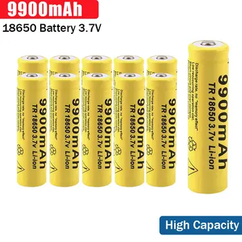 1-12PCS Novo Izvirno Visoka Zmogljivost 3,7 V 9900mAh 18650 Baterija za Polnjenje Baterije Baterija Za Gospodinjske Aparate