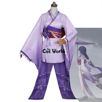 Genshin Vpliv Baal Raiden Makoto Kimono Igre Obleko Kostume, Cosplay