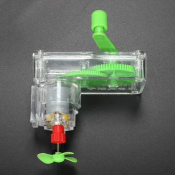 DIY Strani Ročice ENOSMERNI Generator Model Ventilatorja, Komplet Znanost Eksperiment Izobraževanje Otroci Igrače Nova