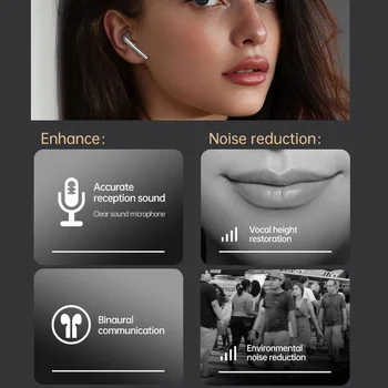 Fineblue F22 Pro Brezžični Lotus Slušalke 5.1 Bluetooth-združljive Slušalke V Uho Brsti Blouthooth Čepkov Blututh Polnjenje Primeru
