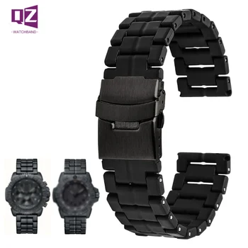 Plastični jekla watchband za luminox 3051 3080 3150 8800 watch band 23 mm trak šport mans ure zapestnica watchbands črna