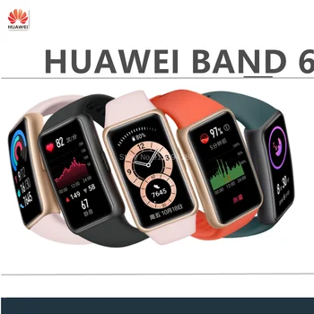 80% Novo Izvirno Huawei Band 6 Smart Band 1.47 Palčni AMOLED Kisika v Krvi Spanja Monitor Srčnega utripa Tracker 2 Tedna Baterije