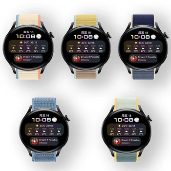20 mm/22 mm Huawei watch GT-2-2e-pro Trak Za Samsung Prestavi S3 Meje Najlon zapestnica Galaxy Watch 3 45mm/46mm/42mm/aktivna 2 band