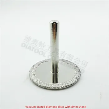 DIATOOL Dia50mm Vakuumske brazed diamond zgoščenke z 8 mm vodila za rezanje, brušenje in graviranje diamantno ploščo