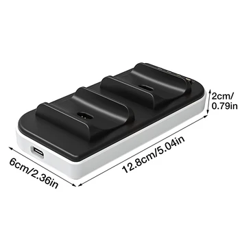Dvojno USB polnilna Postaja Za DualSense Brezžični Krmilnik, Prenosni Gamepad Hitro Adapter za Polnilnik Za PlayStation 5 Krmilniki
