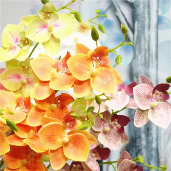 DIY 3D Tiskanje Umetno Orhideja Cvetja Za Dom Pravi Dotik Bela Roza Umetno Golob Orhideje svate, Dekoracijo