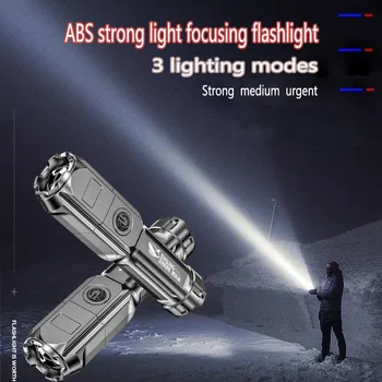 T6 Močna Luč Prenosna Svetilka Visoke moči Polnilna Zoom Označite Taktično Svetilko Zunanja Razsvetljava Kolo LED Luči