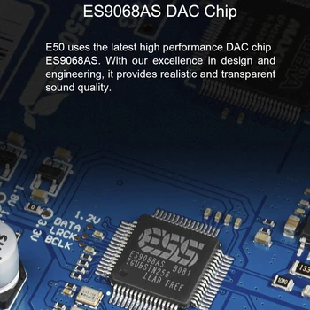 PREHITELI E50 USB DAC CSS ES9068AS ZVOKA Namizja Dekoder XMOS XU216 MQA Polno Dekodiranje DSD64