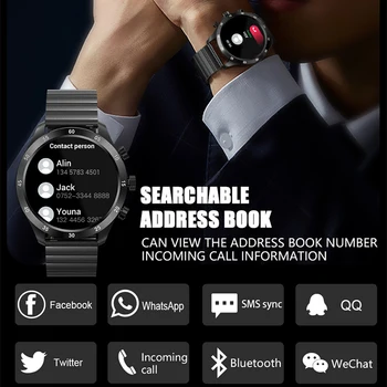 2022 Nove Bluetooth Klic Pametno Gledati po Meri Izbiranje Polni, Zaslon na Dotik, Nepremočljiva Smartwatch Športna Fitnes Pazi Za Moške Android, ios