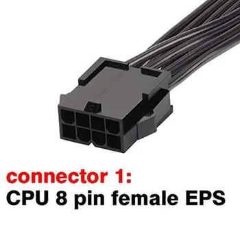 EPS 8 Pin Power Kabel Podaljšek, ATX CPU 8 Pin Ženski 8(4+4) Pin Moški EPS Podaljšek,12 Cm