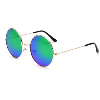 Kovinski Okvir za Očala Krog Steampunk sončna Očala Mens Ženska Pisane Modne Retro sončna Očala Oculos De Sol UV400