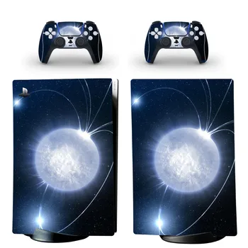 Zvezdnato Nebo PS5 Digital Edition Kože Nalepke Nalepke Kritje za PlayStation 5 Konzolo in 2 Krmilniki PS5 Kože Nalepke Vinyl