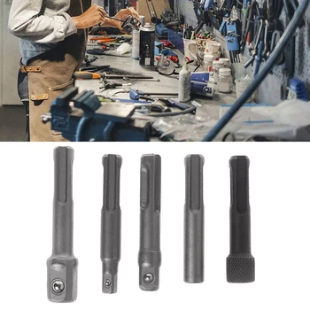 5Pcs SDS Plus Hex 1/4 Vtičnico Voznik Kladivo Drill Bit Chuck Adapter Bar Kit Komplet T8WE